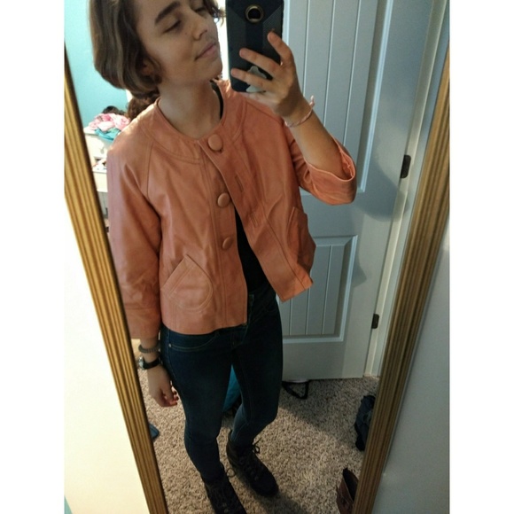 Chico's Leather Jacket - Picture 2 of 8